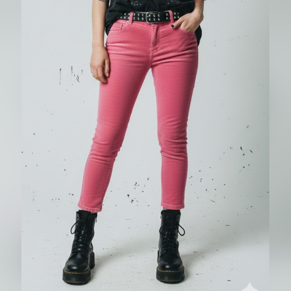 Old Navy Rockstar Corduroy Pants Super Skinny Retro 10T